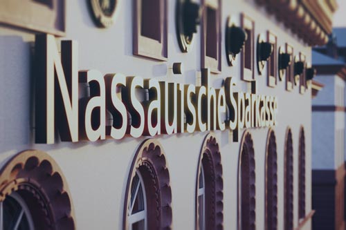 Naspa Stammhaus Wiesbaden – Fassadenansicht